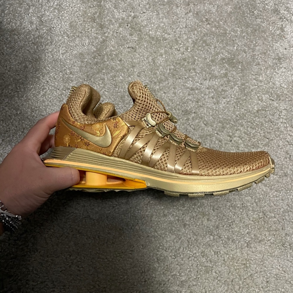 Gold Nike Shox
